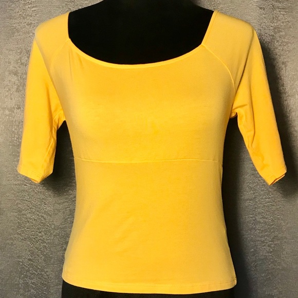 yellow guess top